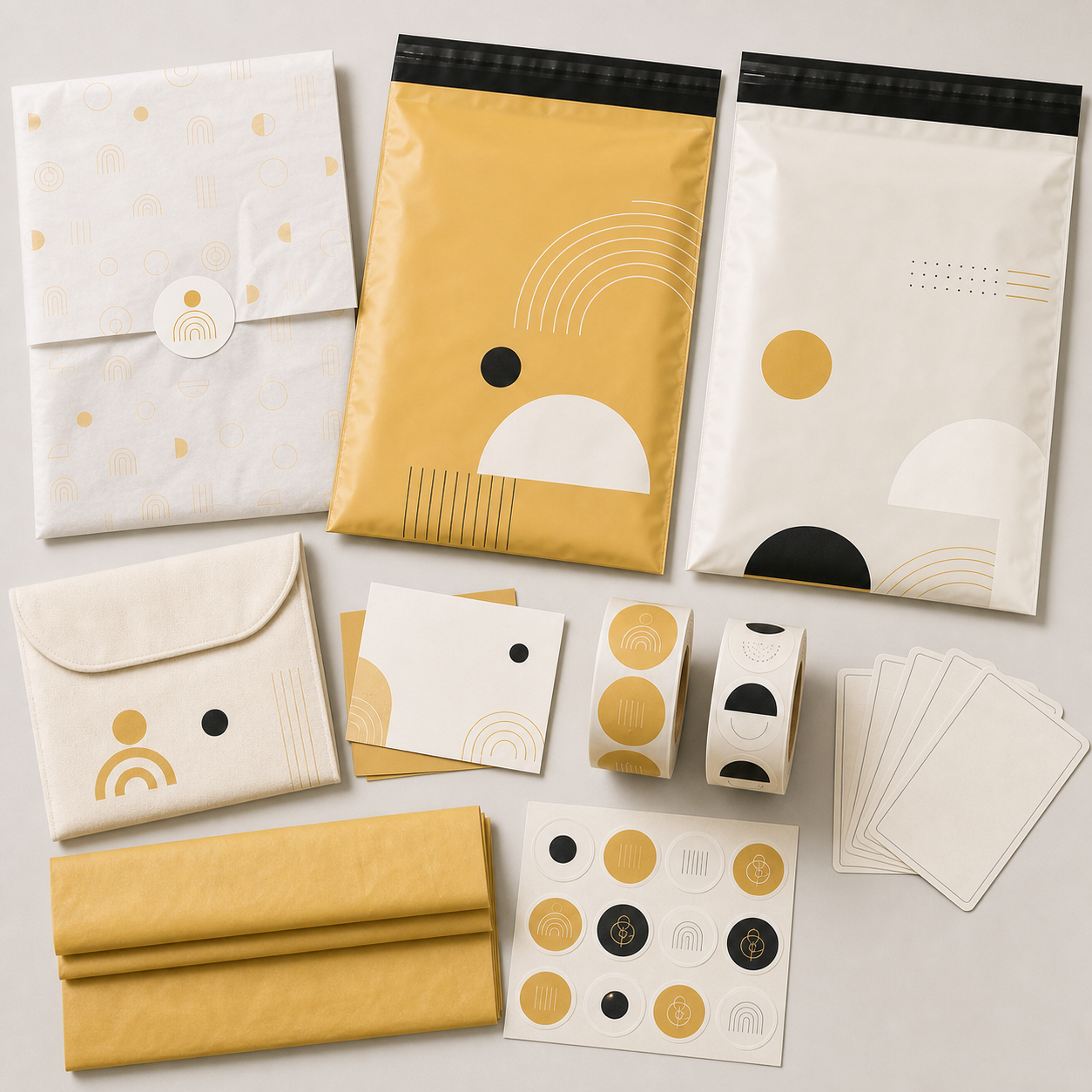 Mailer systems with inserts and labels
